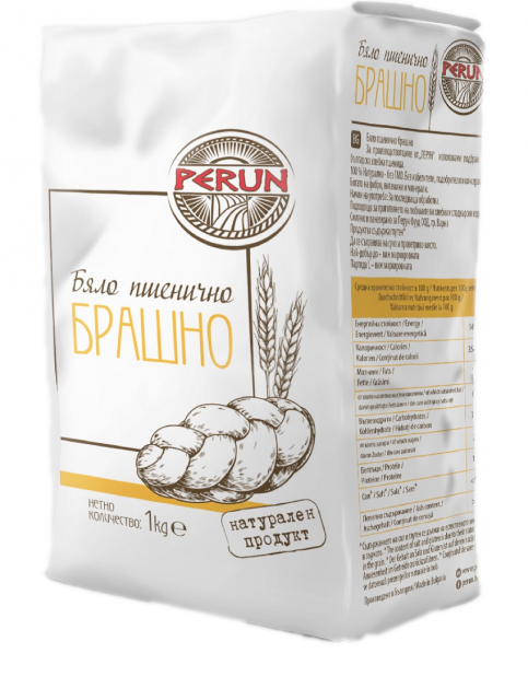 White wheat flour "PERUN" 1 kg