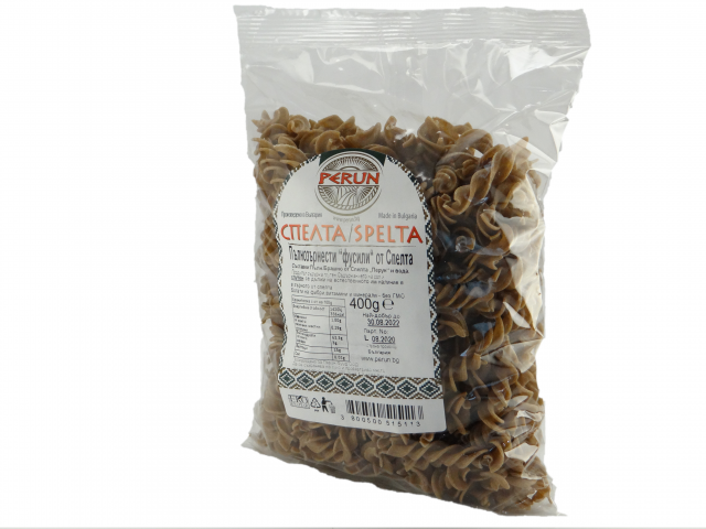 Wholegrain spelt fusilli 400g
